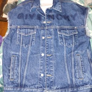 Givenchy Sleeveless Denim Jacket